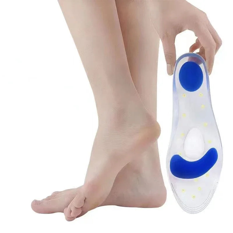 Elastic Medical Silicone Gel Insole Plantar Fasciitis Heel