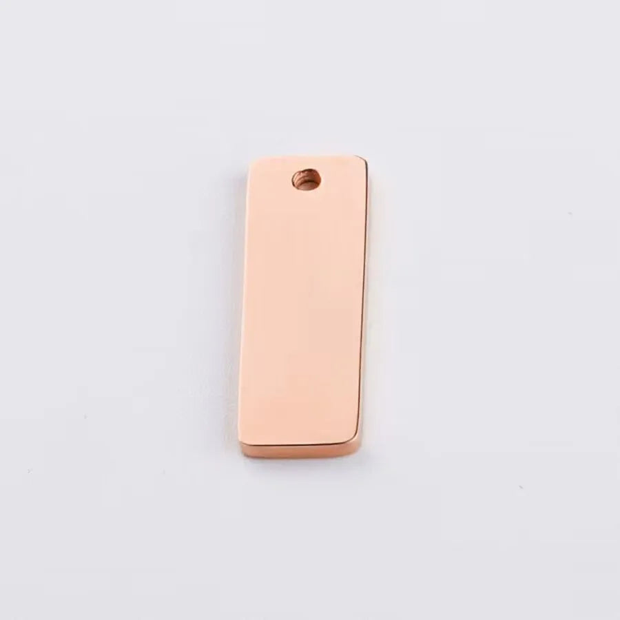 6*22mm Custom Clothing Metal Tag Bag Metal Tag