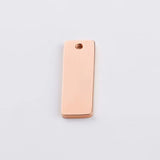 6*22mm Custom Clothing Metal Tag Bag Metal Tag
