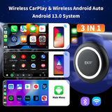 EKIY CarPlay Tv Box Android 13 4GB 64GB