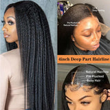 HD Transparent 13x4 13x6 Lace Frontal Wig Kinky