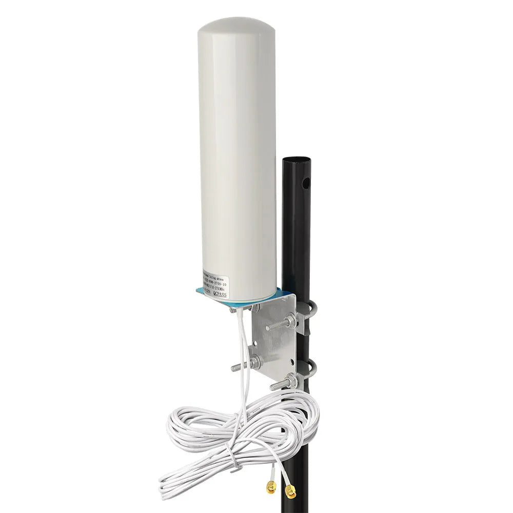 Outdoor Barrel 4g LTE antenna Dual Cable Mobile