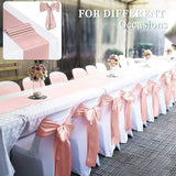 10/50pcs Satin Chair Bow Sashes Wholesale Wedding Chair