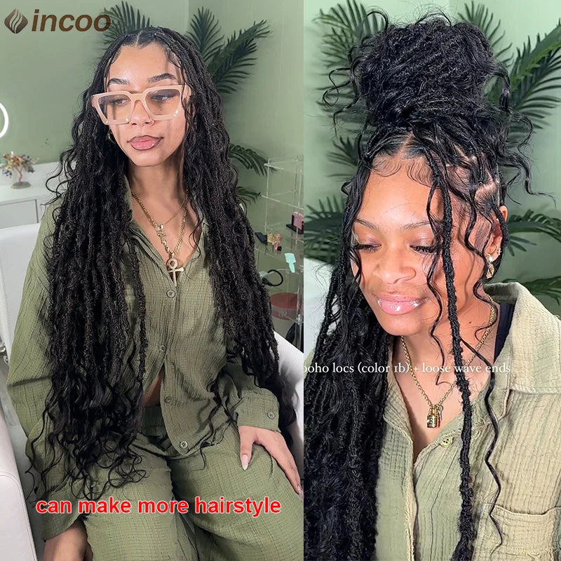 32 Inch Boho Full Lace Front Wig Knotless