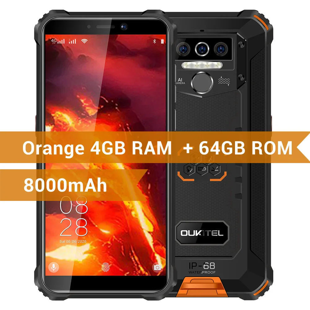 OUKITEL WP5 Pro IP68 Rugged Smartphone 4GB 64GB