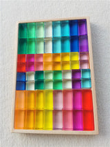 New Design Montessori Toys See Through Rainbow Lucite