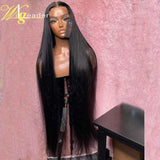 Jet Black 34'' Remy Human Hair HD Lace