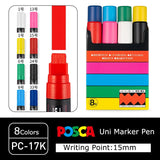 Japan Posca Marker Pen Set Non-Toxic Utilies Escolares