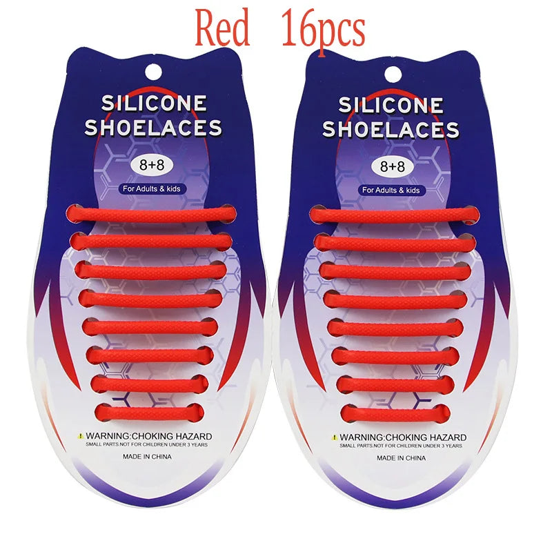 Elastic Oval Thicken Waterproof Silicone Shoelaces Hammer Laces