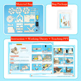 DIY Assemble Mechanical Marble Run Gear Model Technology