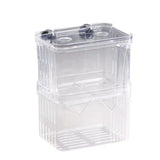 Double-Deck Clear Fish Breeding Isolation Box Aquarium Breeder