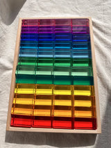 New Design Montessori Toys See Through Rainbow Lucite