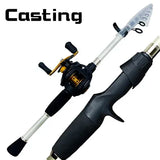 Ghotda Casting Fishing Rod Combo Telescopic Carbon Rod