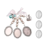 Wedding Bouquet Charm Lace Oval Bridal Bouquet Angel