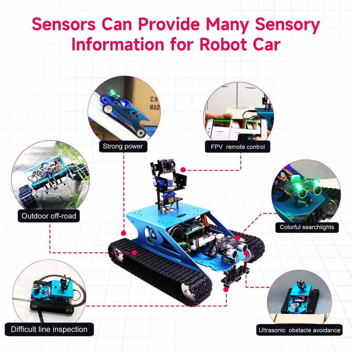 Smart Tank Robot Car Kit for Raspberry Pi