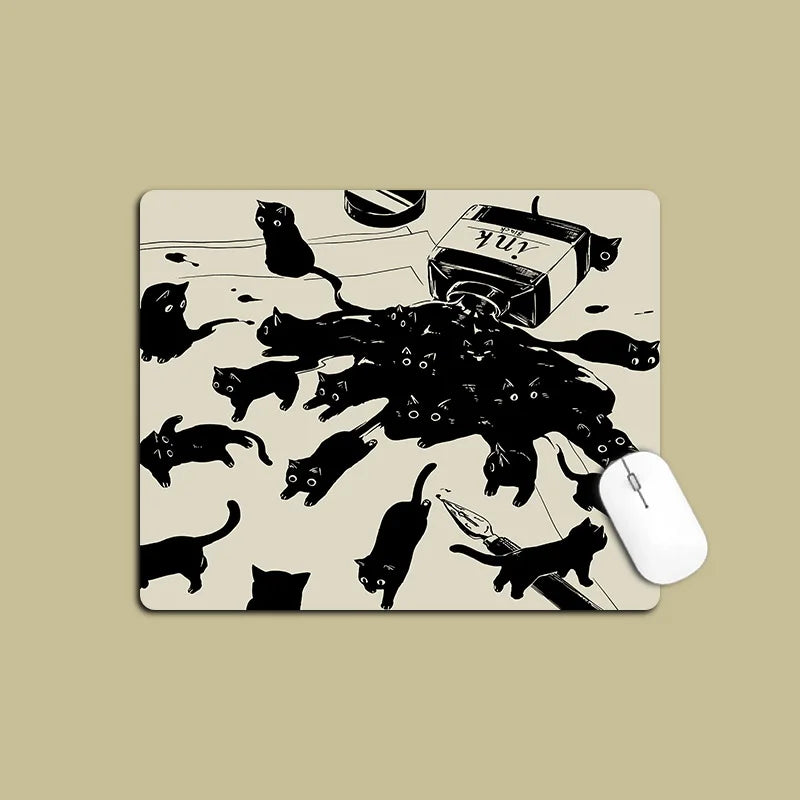 Mouse Mat Cat Mause Pad Cute Cartoon Gaming