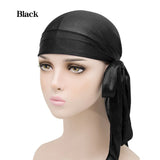 Unisex Silky Satin Durags Bandanas Turban Hat Elastic
