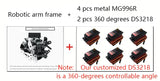 6 DOF Robotic Arm with MG996 180/360 Degree