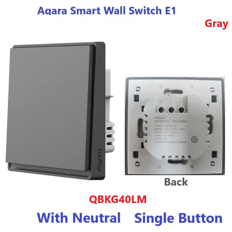 New Aqara Smart Wall Switch E1 ZigBee 3.0