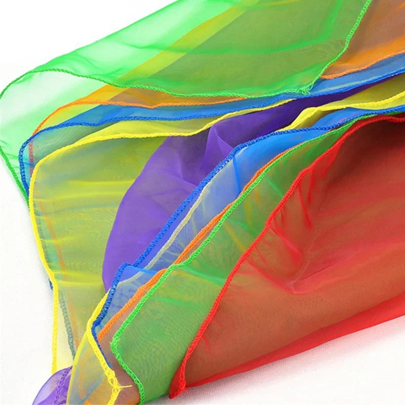 510Pcs Candy Color Gymnastics Scarves For Outdoor Game