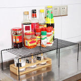 Iron Kitchen Spice Organizer Adjustable Storage Shelf Under