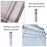10Pcs Square Multicolor Plaid Stripe Men Women Pocket
