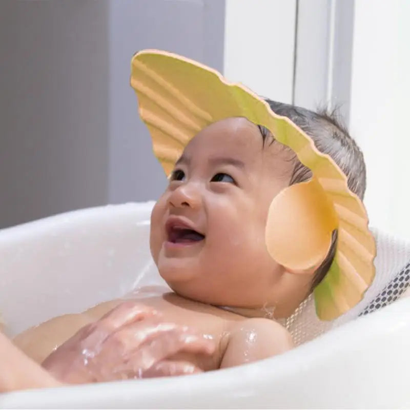 Baby Shower Cap Adjustable Silicone Shampoo Bath Cap