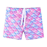 BAOHULU Kids Swimsuit Teens Swim Shorts Solid Color