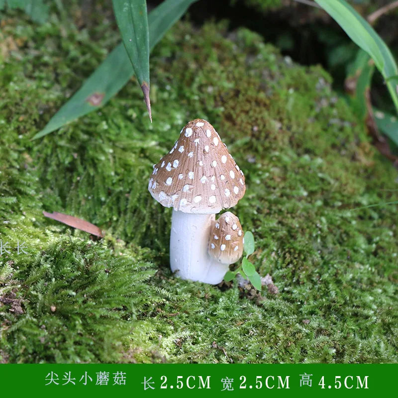 Miniatures Mushroom Garden Decoration Resin Statue Figurine