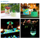 100pcs Garden Decor Luminous Stones Glow In The