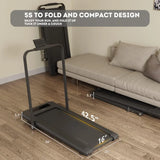 BiFanuo 2 in 1 Folding Treadmill, Under Desk Smart Walking Pad, Installation-Free，Compact FoldableTreadmill for Home/Office Gym