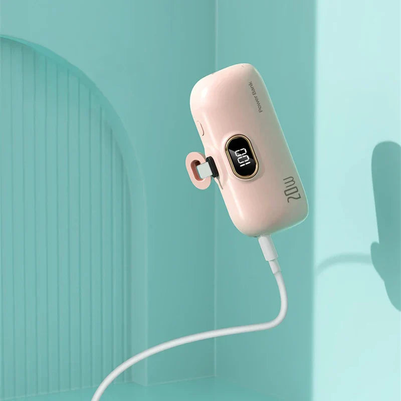 10000mAh Wireless Power Bank Mini Capsule Capsule Fast