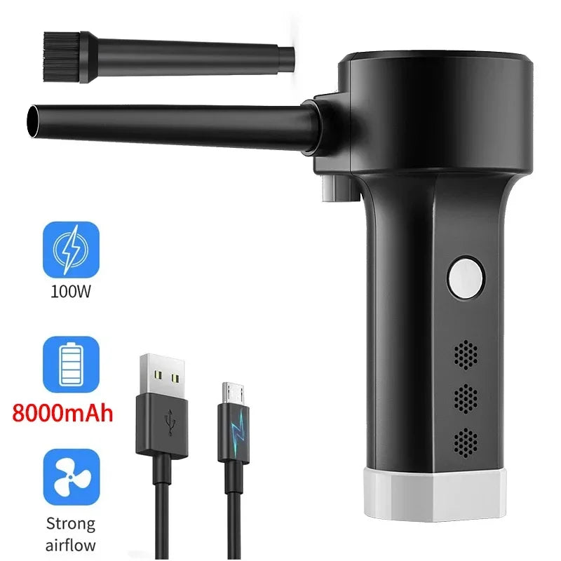 500W Electric Compressed Air Duster Blower Canned Air