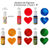 24Colors 10ml Alcohol Ink Set for AB Epoxy