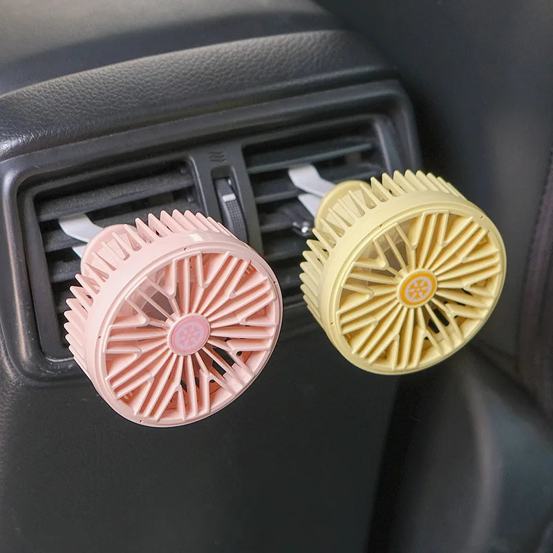 Car Fan USB Fan Air Outlet Lighting LED