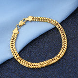 10MM Punk Chunky Gold Plated Metal Men’s Bracelets Cuban Link Chain On Hand Hip Hop Male Jewelry Gifts