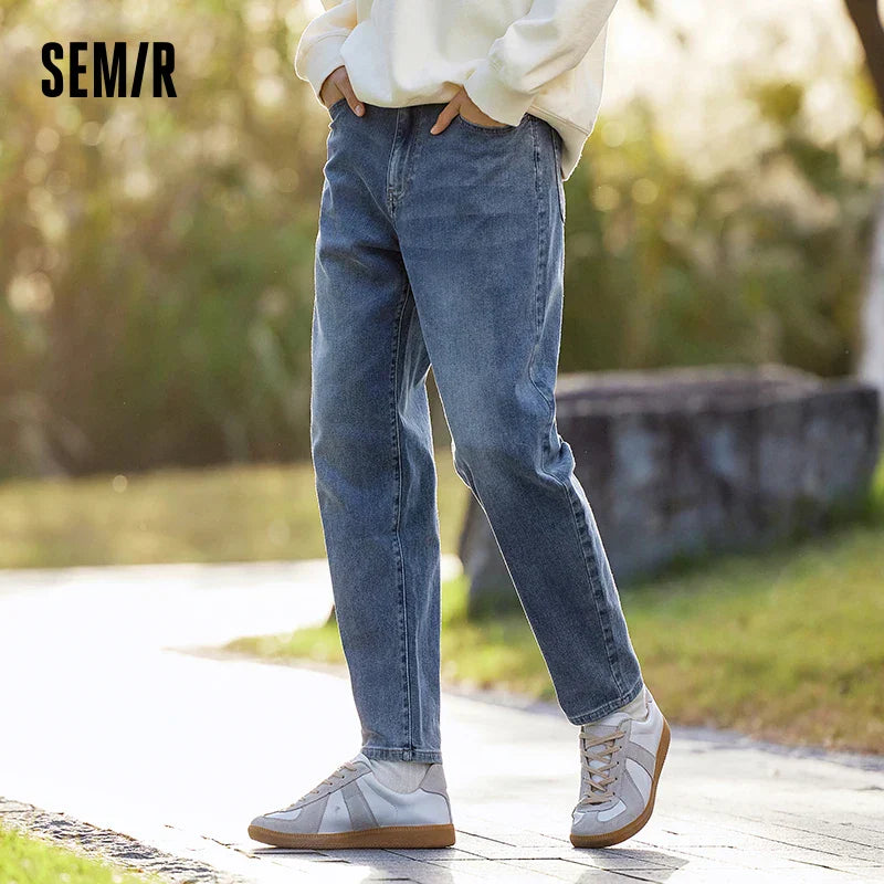 Semir 2024 Denim Trousers Men Spring Classic Trend