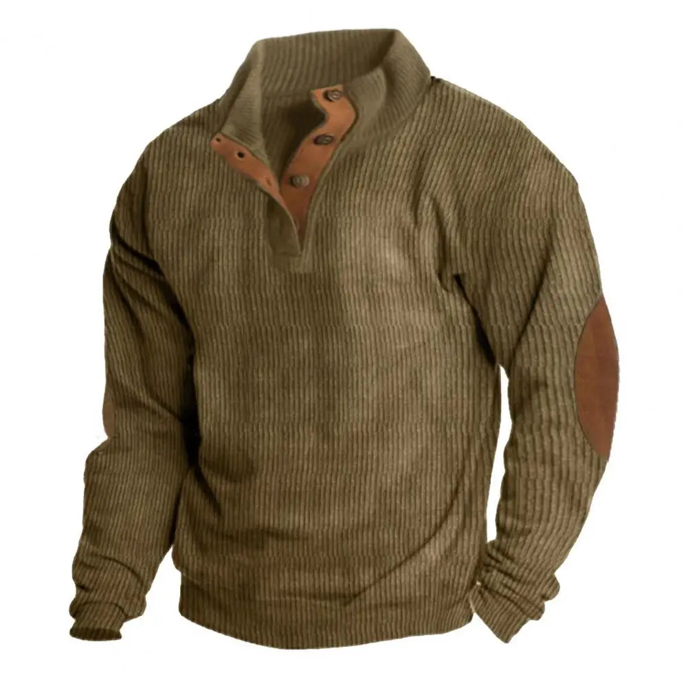 Vintage Cowboy Printed Men Hoodie Flap neck Hoodies