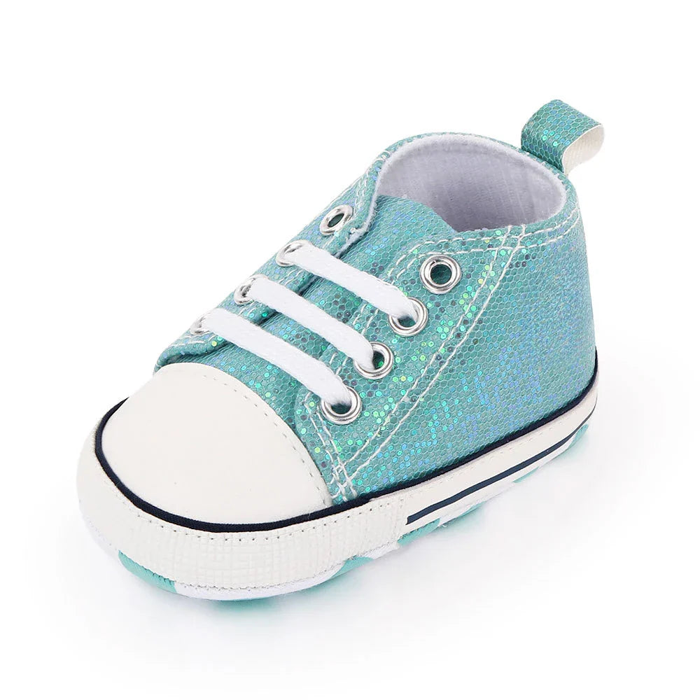 Baby Canvas Classic Sneakers Newborn Print Star Sports