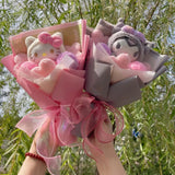 Kawaii Hello Kitty Cat Plush Dolls Rose Soap