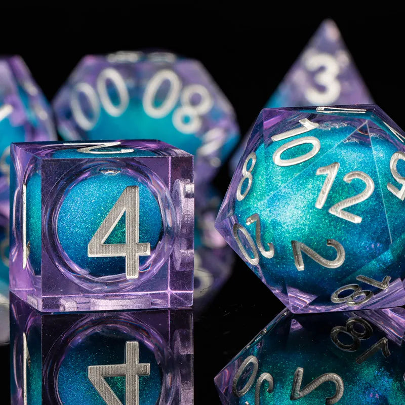 Sharp Edge Dice Dungeons and Dragons liquid core