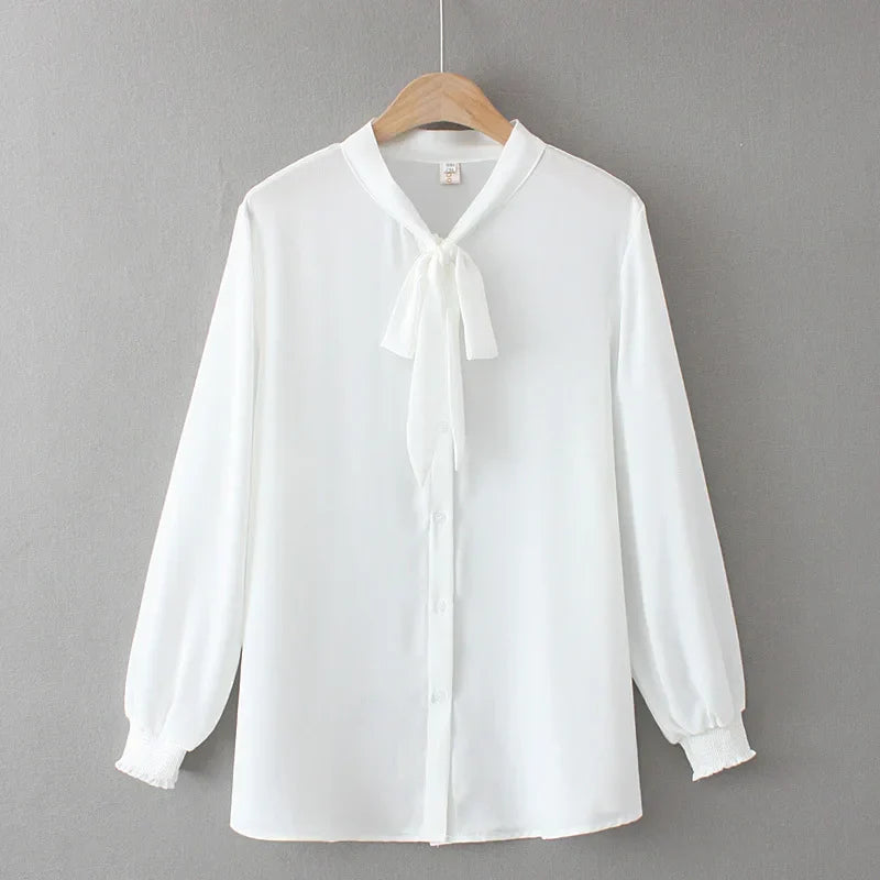 2022 Autumn Plus Size Women Shirt Fashion Solid