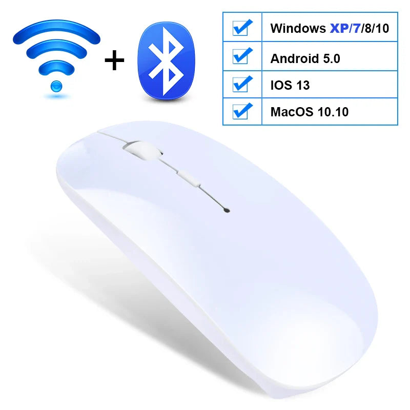 Wireless Mouse Computer Bluetooth Mouse Silent PC Mause