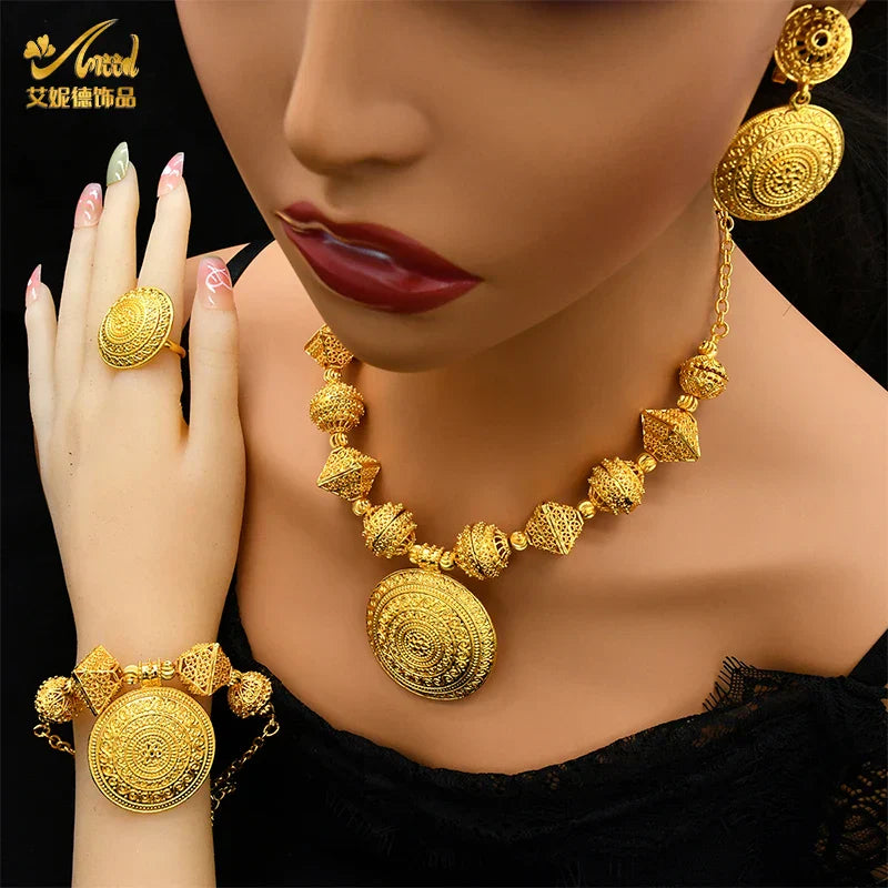 ANIID Africa Luxury Round Ball Jewelry Sets For