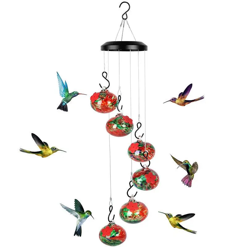 Anti-fade Hummingbird Feeders Bird Feeder With Wind Chimes