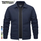 TACVASEN Lightweight Work Jackets Mens Classic Tunic Style