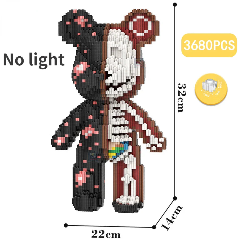 Cartoon Mini Love Violent Bear Bearbrick Colour Model