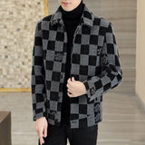 Autumn winter new mink velvet men's casual fashion
