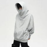 Solid Color Men Sweatshirt Japanese Harajuku Urban Streetwear