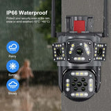 6K 12MP Security Camera WiFi Wireless Outdoor Three
